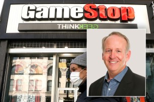 GameStop CEO George Sherman will step down on July 31 or sooner depending on the appointment of a successor, the company said.