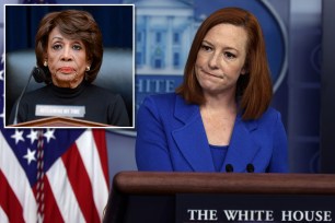 Maxine Waters and Jen Psaki