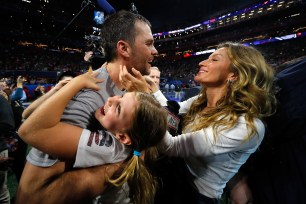 Tom Brady said it 'pains' his wife Gisele Bundchen to see him get hit.