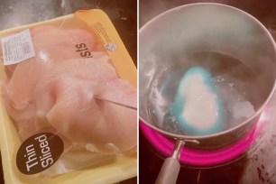 The new TikTok trend shows people boiling chicken in a cold and flu remedy.