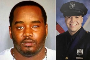 Lashawn McNeil, 47, had been in critical condition since being shot by a third officer after gunning down Finest Jason Rivera.