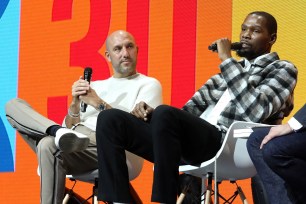 Rich Kleiman and Kevin Durant in 2019