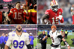 Patrick Mahomes, Deebo Samuel, Joe Burrow, Aaron Donald