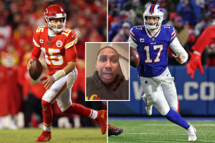 Stephen A. Smith, Josh Allen, and Patrick Mahomes.