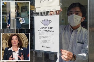 Some retailers and shops were unaware of Gov. Kathy Hochul’s announcement of removing mask mandates.