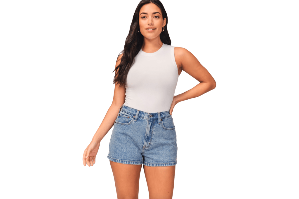 Abercrombie Curve Love High-Rise Mom Short