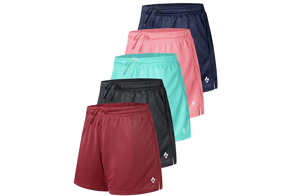 Liberty Quick-Dry Athletic 5" Mesh Shorts (5-Pack)