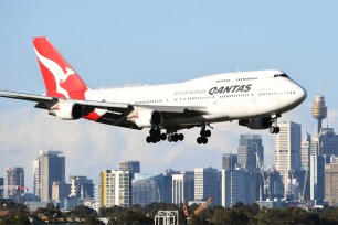 Qantas plane.