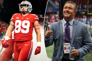 Kirk Herbstreit calls on son, Zak, to 'maul somebody' in Ohio State win