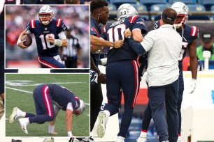 Mac Jones injured in Patriots-Ravens game