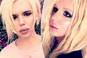 Bryan Ray, 35, has spent almost two decades undergoing cosmetic procedures in a bid to look like Britney Spears.