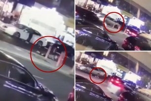 Disturbing video obtained by The Post shows the moment a driver fatally barreled over a 66-year-old man who had collapsed on the street in Sunset Park, cops said Sunday.