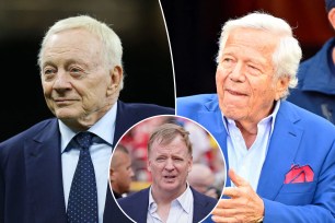 jerry jones, robert kraft, roger goodell