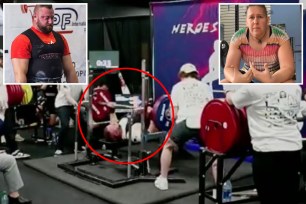 Bearded pro Avi Silverberg broke trans lifter Anne Andres' bench press record after claiming to identify as female at Saturday's meet in Alberta.