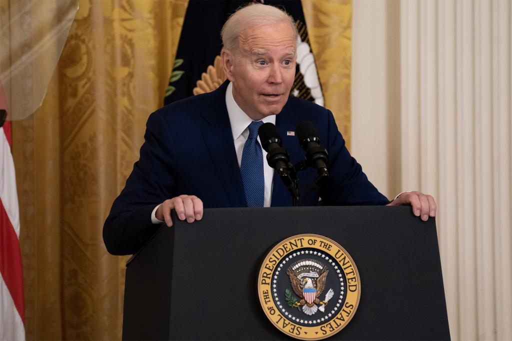 President Joe Biden speaks during an anniversary event for the Affordable Care Act in the East Room of the White House in Washington, DC, US, on Thursday, March 23, 2023.