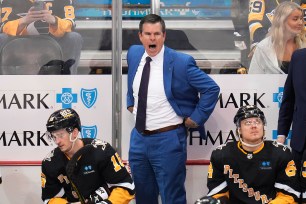 Penguins head coach Mike Sullivan says he's committed to the Penguins and is not a coaching candidate for the Rangers.