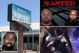 A man was sucker punched and nearly beaten to death in an unprovoked attack that broke out at the Graham's Beach Grill and Bar in Cocoa Beach, Florida.