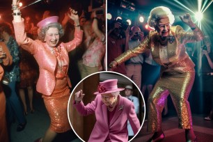 New AI-generated images show the late Queen Elizabeth II breaking it down on the dance floor in unusual scenarios.