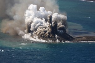 Japanese island explosion