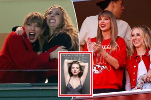 Brittany Mahomes supports new pal Taylor Swift after her Person of the Year honor.