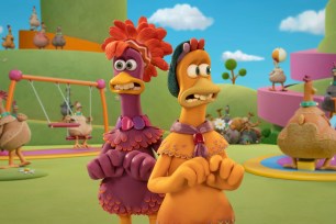 Molly and Frizzle try to escape the clutches of a fast-food factory in "Chicken Run: Dawn of the Nugget."