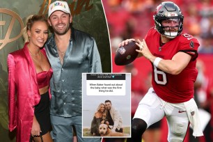 How Baker Mayfield reacted to wife Emily's pregnancy reveal