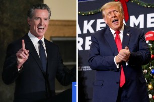 Donald Trump and Gavin Newsom