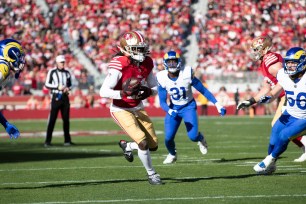 Brandon Aiyuk #11 of the San Francisco 49ers.