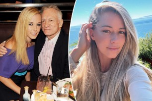 Kendra Wilkinson and Hugh Hefner