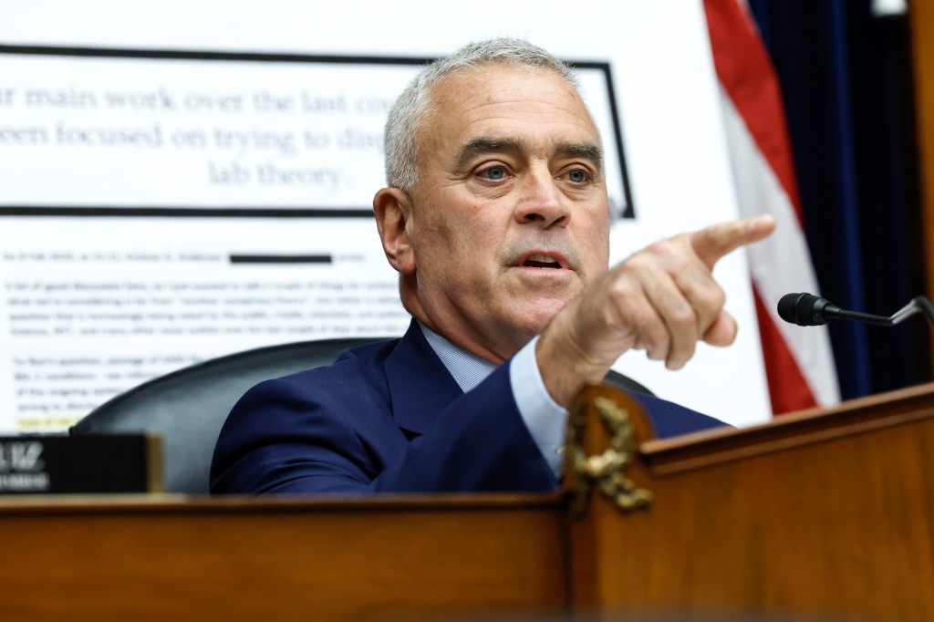 Chairman Brad Wenstrup (R-OH) speaks at a hearing with the Select Subcommittee on the Coronavirus Pandemic on Capitol Hill on July 11, 2023 in Washington, D.C.