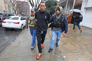 Federal agents raid the home (3259 Hull Ave., Bronx.) where illegal migrant squatters have been living in the basement.