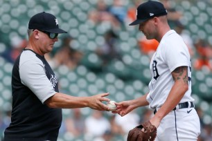 The Tigers manager AJ Hinch was furious with Alex Lange.