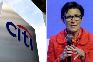 Citigroup CEO Jane Fraser and Citi logo