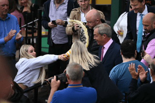 Trump ally Nigel Farage gets milkshake shower in UK