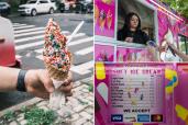 ice cream truck collage and high prices