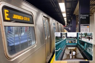 A madman randomly slashed three people at a Long Island City subway station on Saturday morning, police said. 