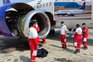 Local technician Abolfazl Amiri was doing his routine maintenance work when the incident occurred at Chabahar Konarak airport in southern Iran.