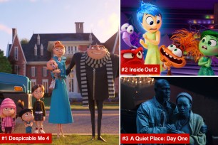 characters in despicable me 4, characters in inside out 2, actors in a quiet place day one