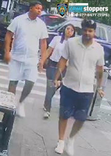 New surveillance images released by the NYPD Friday show the pair of gun-toting crooks suspected in a series of high-end robberies that netted them more than $300,000 in jewelry from diners at high-end Big Apple eateries.