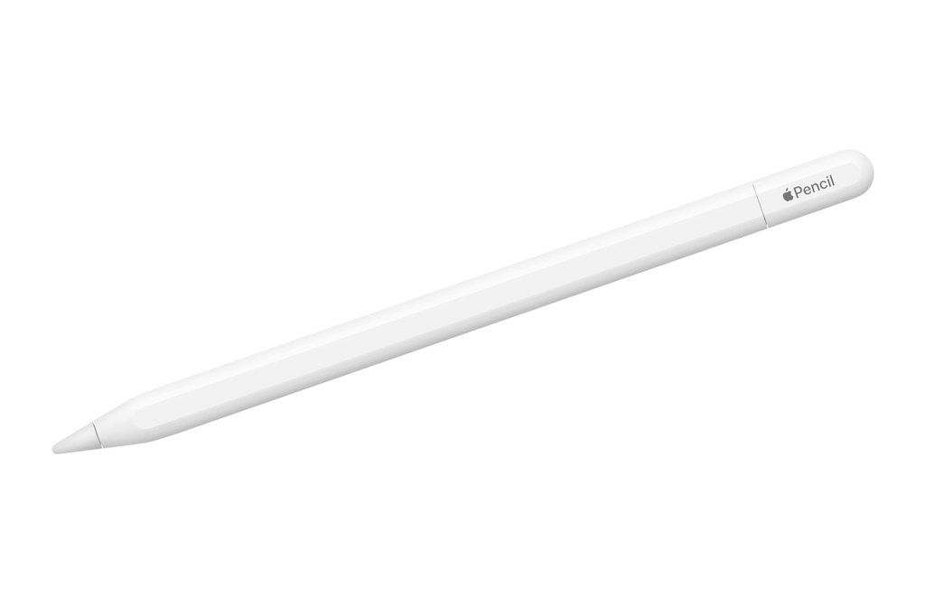 A white Apple Pencil with a cap