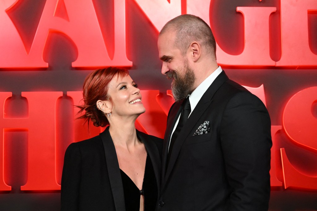 Lily Allen and David Harbour at the "Stranger Things" play in London 