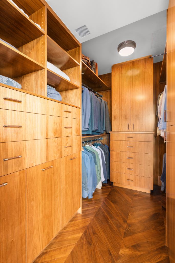 A custom closet makes getting dressed easier