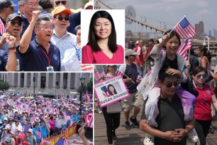 March for city Councilwoman Susan Zhuang.