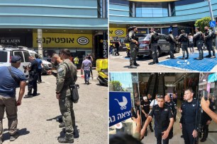 One person was killed and another wounded in a stabbing attack in an Israeli mall on Wednesday, in which the assailant was shot dead, Israeli police and medics said.