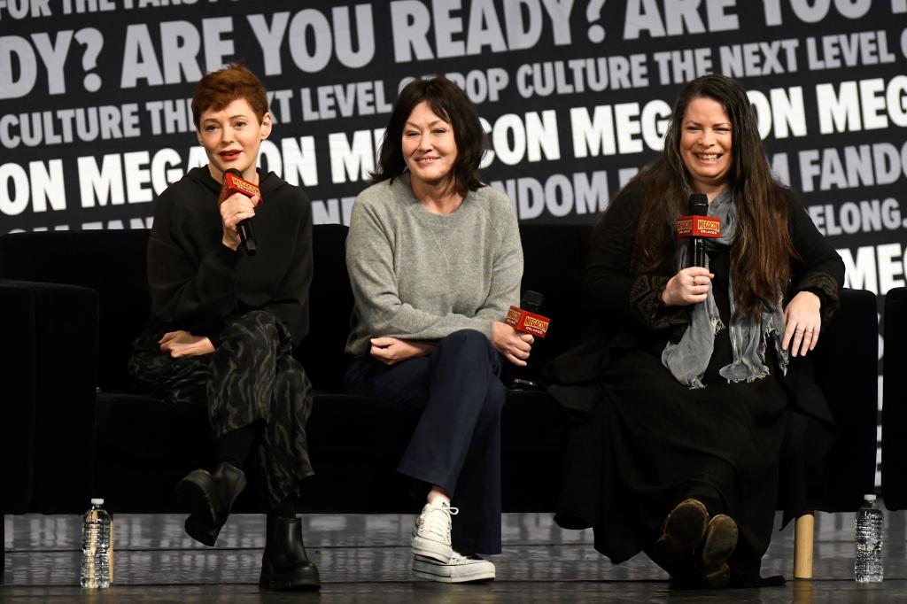 Rose McGowan, Shannen Doherty and Holly Marie Combs at MegaCon Orlando 2024