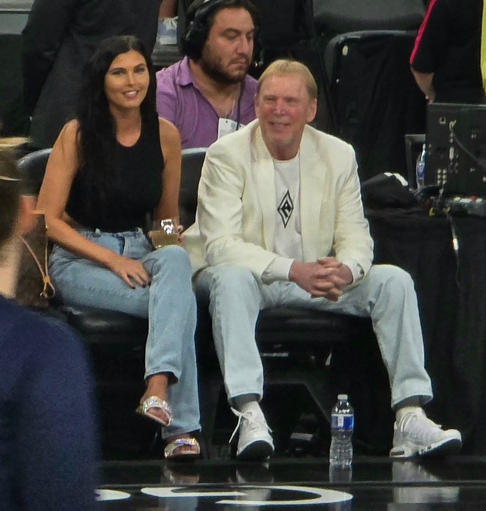 Mark Davis attended the Aces' win over the Fever on July 2, 2024, with a mystery companion.