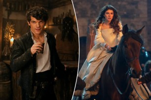 Edward Bluemel and Emily Bader in "My Lady Jane."