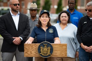 Hochul called New York's 2030 green-energy goals are "still worthy" after a notice that the state won't meet them.