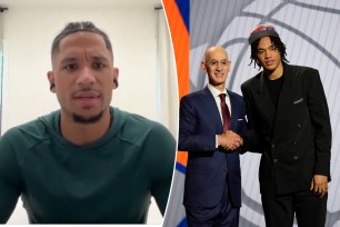 Josh Hart struggled to pronounce new Knicks rookie Pacome Dadiet's name.