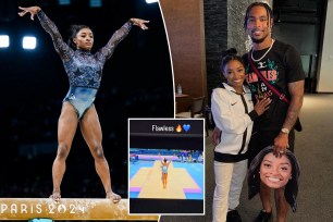 Simone Biles' husband, Jonathan Owens, praises her 'flawless' Olympics performance